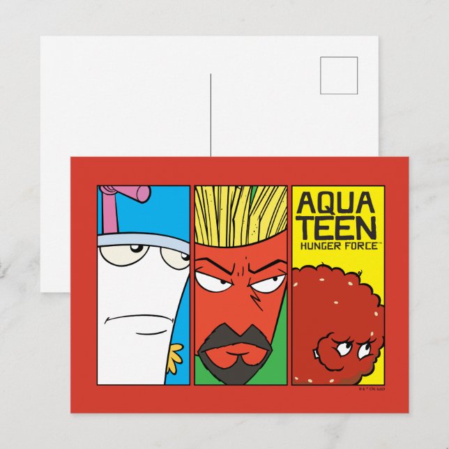 Aqua Teen Hunger Force Character Panel Graphic Postcard (Front/Back)