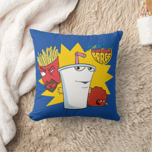 Aqua Teen Hunger Force Explosive Graphic Throw Pillow