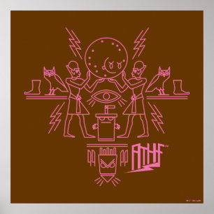 Aqua Teen Hunger Force Hieroglyphics Poster
