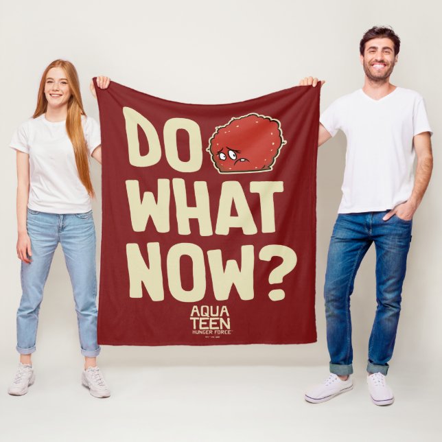 Aqua Teen Hunger Force Meatwad "Do What Now?" Fleece Blanket (In Situ)