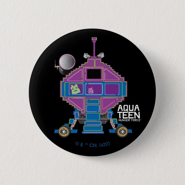 Aqua Teen Hunger Force Mooninites Car 2 Inch Round Button (Front)