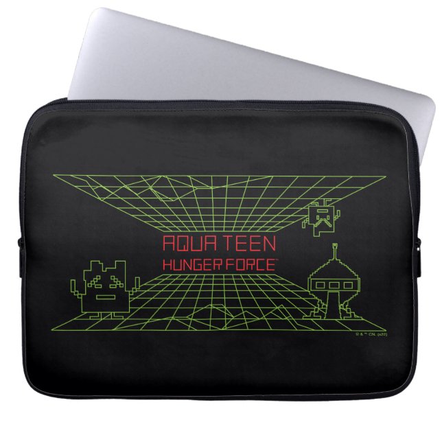 Aqua Teen Hunger Force Mooninites Game Logo Laptop Sleeve (Front)