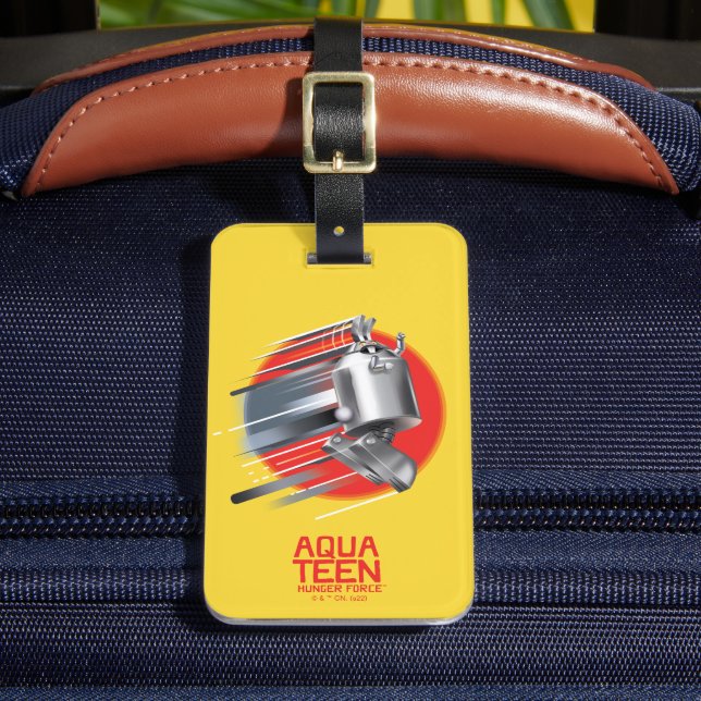 Aqua Teen Hunger Force Rabbot Luggage Tag (Front Insitu 2)