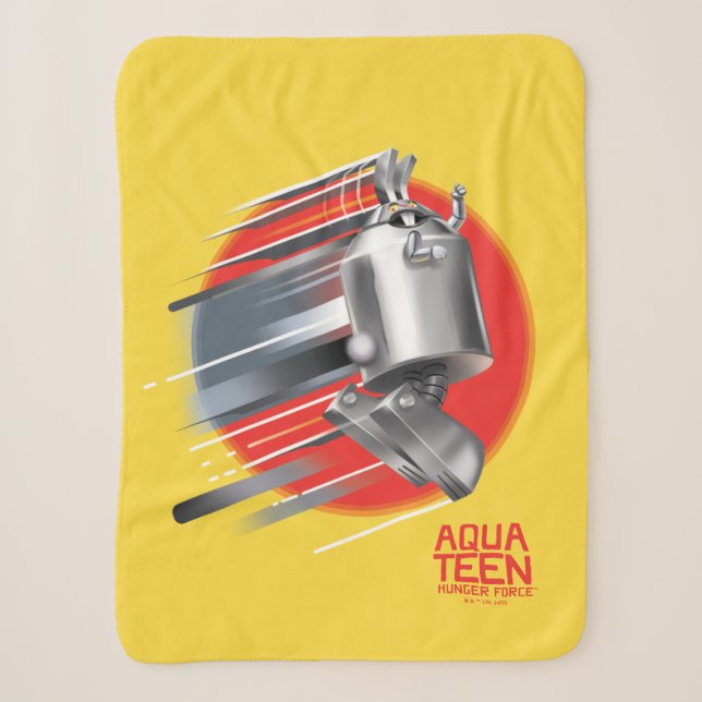 Aqua Teen Hunger Force Rabbot Sherpa Blanket (Front)