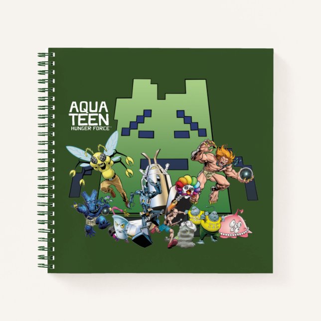 Aqua Teen Hunger Force Villains Notebook (Front)