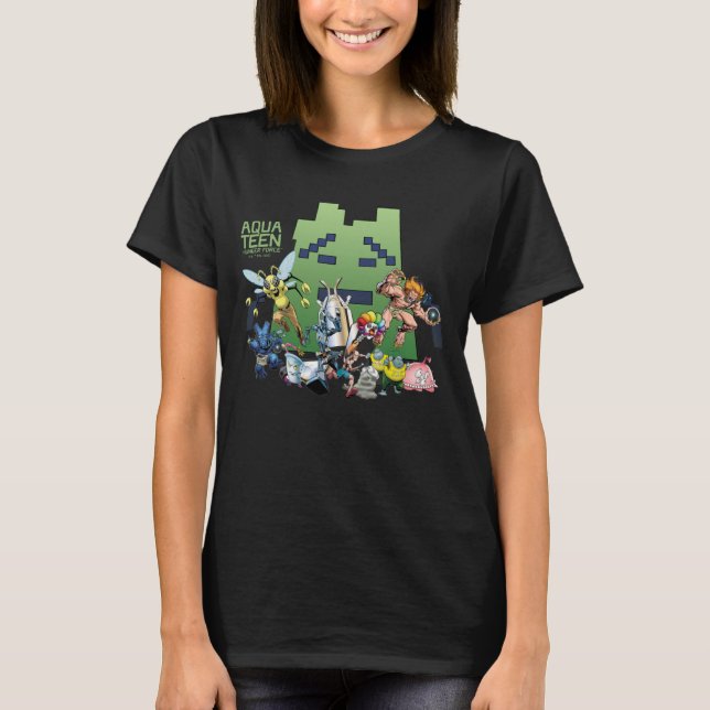 Aqua Teen Hunger Force Villains T-Shirt (Front)