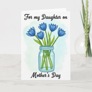 Aqua Tinted Mothers Day Card