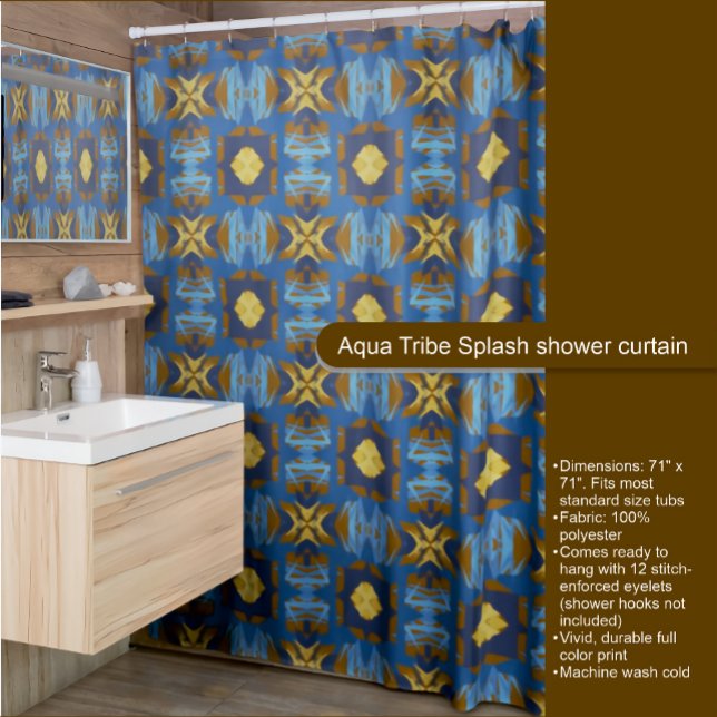 Aqua Tribe Splash rideau de douche (Créateur téléchargé)