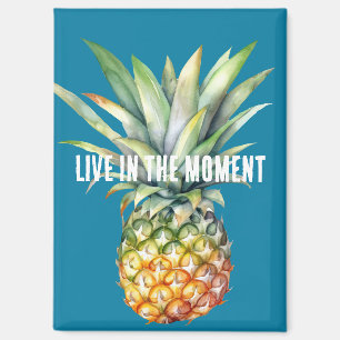 Aqua Tropical Pineapple Magnet