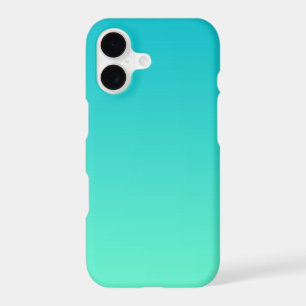 Aqua Turquoise Dégradé Ombré, Minimaliste Moderne