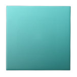 Aqua Turquoise Dipped Colour Ombre Tile<br><div class="desc">custom tile</div>