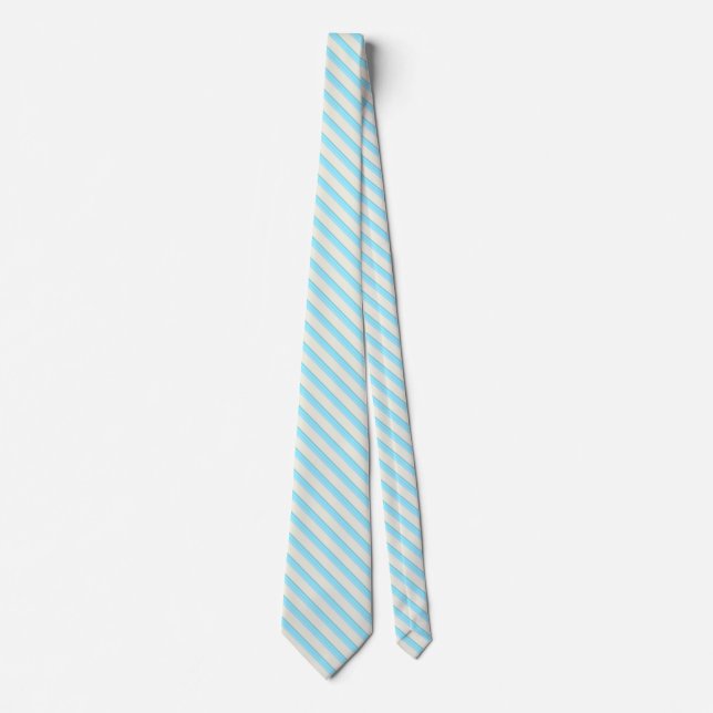 Aqua, Turquoise et Sable Cravate (Devant)