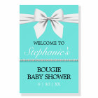 Aqua Turquoise Glam Tiffany Thème Baby shower Bien