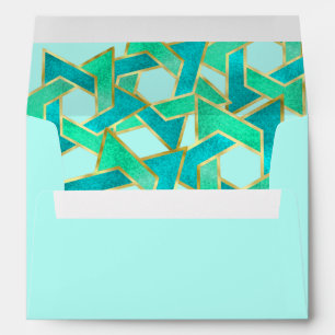 Aqua Turquoise Star de David Gold Enveloppe