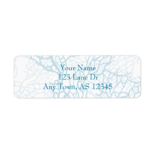 Aqua Turtle Love Anniversary Return Address