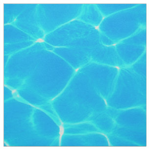 Aqua Water Pattern With Reflection Waves Fabric
