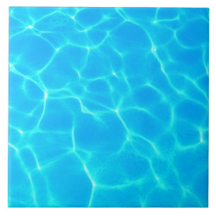 Aqua Water Pattern With Reflection Waves Tile
