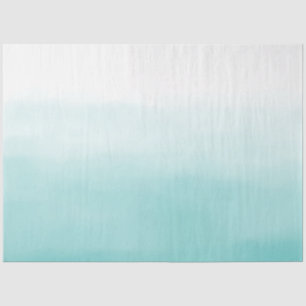 Aqua Watercolor Ombre Tissue Paper