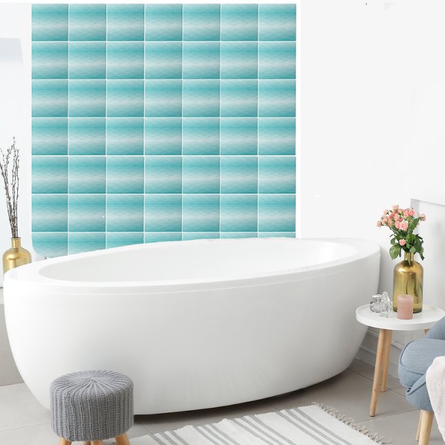 Aqua Wave Gradient | Modern Ocean Pattern Tile (Creator Uploaded)