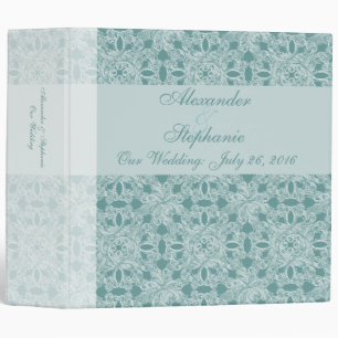 Aqua/White Wedding Planner/ Photo Album Binder