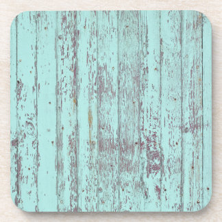 aqua wood coaster