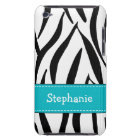 Aqua Zebra Print iPod Touch 4th Gen Case-Mate Cove