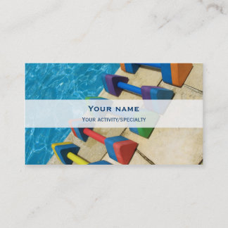 "Aquacise" double-face business card