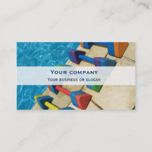 "Aquacise" double-face business card