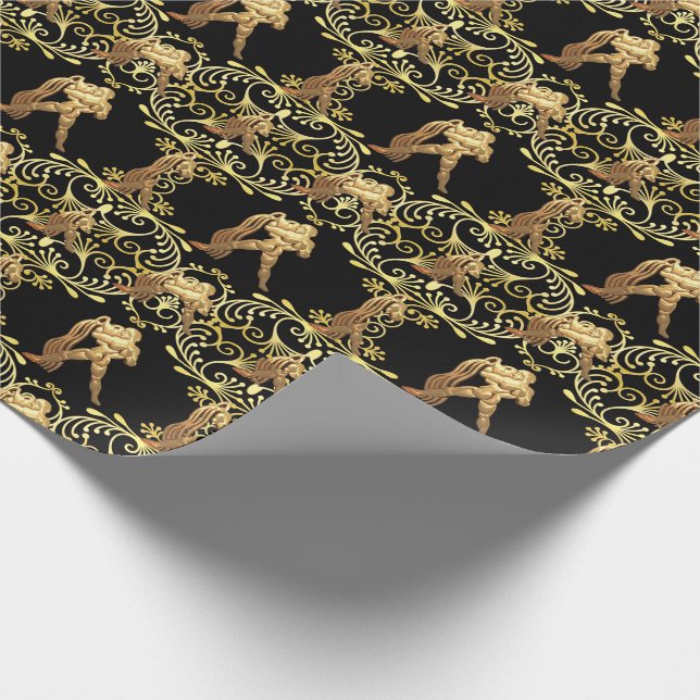Aquaeius Astrology Wrapping Paper (Corner)