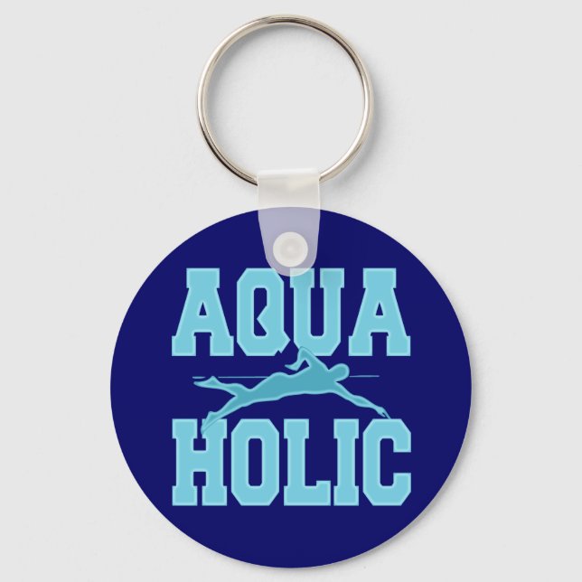 AQUAHOLIC KEYCHAIN (Front)