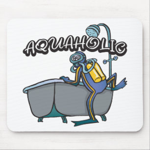 Aquaholic SCUBA Mouse Pad
