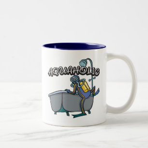 Aquaholic SCUBA Two-Tone Coffee Mug