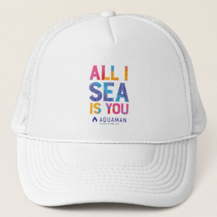 Aquaman "All I Sea Is You" Colourful Paisley Trucker Hat