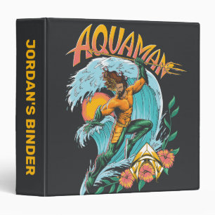 Aquaman and Trident Rising Surf Graphic Binder