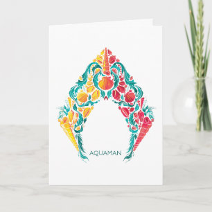 Aquaman   Aquaman & Mera Themed Seashell Logo Card