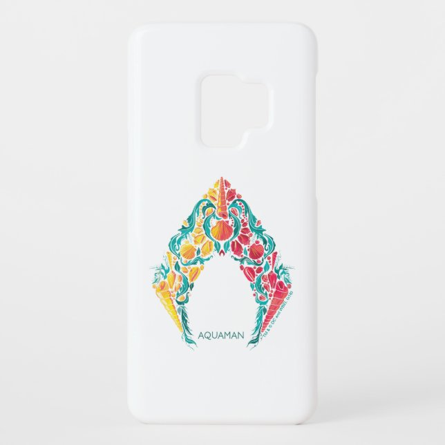 Aquaman | Aquaman & Mera Themed Seashell Logo Case-Mate Samsung Galaxy Case (Back)