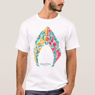 Aquaman Aquaman & Mera Themed Seashell Logo T-Shirt