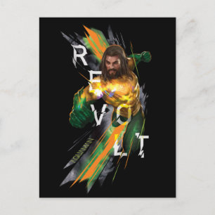 Aquaman   Aquaman "Revolt" Refracted Graphic Postcard