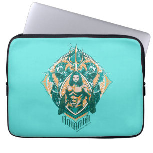 Aquaman Aquaman & Trenchers Graphic Laptop Sleeve