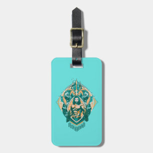 Aquaman   Aquaman & Trenchers Graphic Luggage Tag