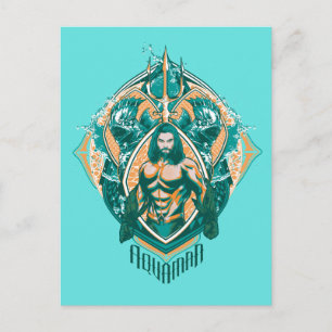 Aquaman   Aquaman & Trenchers Graphic Postcard