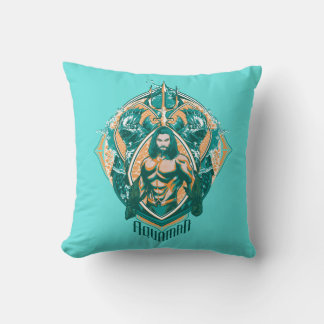 Aquaman | Aquaman & Trenchers Graphic Throw Pillow