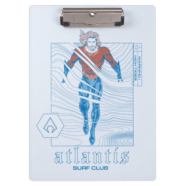 Aquaman - Atlantis Surf Club Clipboard (Front)