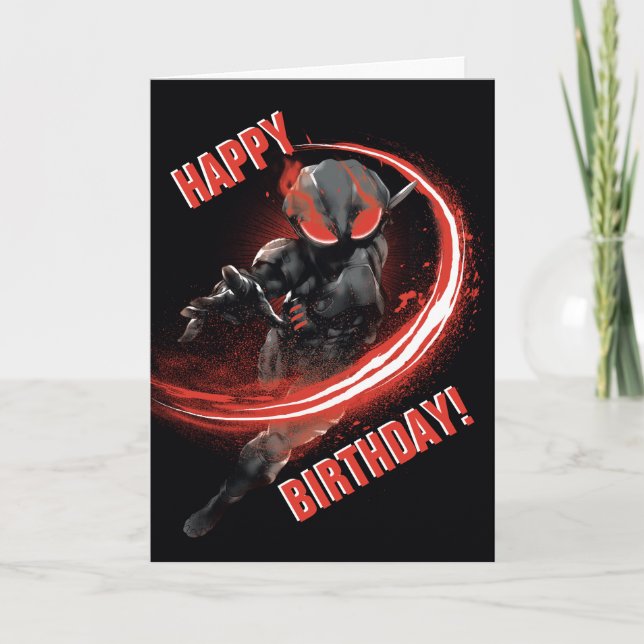 Aquaman | Black Manta Red Swipe Graphic Card (Front)