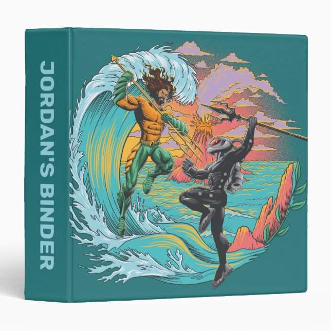 Aquaman & Black Manta Tidal Wave Binder (Front/Spine)