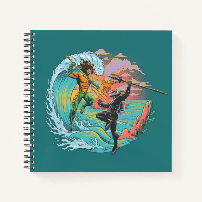 Aquaman & Black Manta Tidal Wave Notebook (Front)