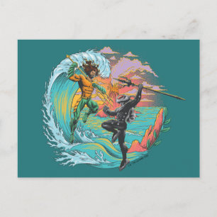 Aquaman & Black Manta Tidal Wave Postcard