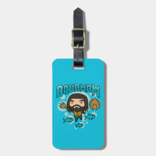 Aquaman   Chibi Aquaman Undersea Graphic Luggage Tag