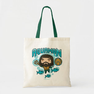Aquaman   Chibi Aquaman Undersea Graphic Tote Bag