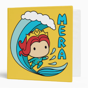 Aquaman Chibi Mera Riding Wave Graphic Binder